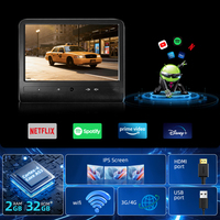 Monitor de Reposacabezas con Pantalla Publicitaria Android 11 de 10 Pulgadas a Bajo Precio, Monitor Universal para Asiento Trasero de Coche con TV Multimedia, WIFI, USB para Taxi