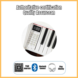 KM-<span class=keywords><strong>Clavier</strong></span> à action marteau <span class=keywords><strong>lourd</strong></span> à 88 touches, <span class=keywords><strong>clavier</strong></span> électronique pleine grandeur avec réponse tactile, <span class=keywords><strong>MIDI</strong></span>, Bluetooth - Product Image 2