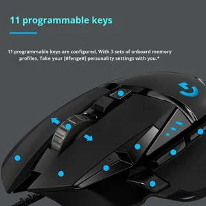 <span class=keywords><strong>Souris</strong></span> de Jeu Filaire Originale Logitech <span class=keywords><strong>G502</strong></span> Hero 16000 PPP, Haute Performance, E-sport, <span class=keywords><strong>LIGHTSPEED</strong></span> - Product Image 4