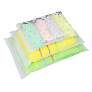 Custom PLA Zipper Packing Clothing Bag With customized logo zip lock packing plastic clothing bag