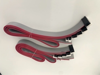 Kabel konektor hitam DIP 2.54*7.62mm kabel pita datar 2*8 Pin 2651 28awg 1.27 rakitan kabel IDC PVC untuk elektronik