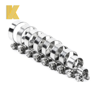 Collier de serrage en acier inoxydable de type mini, taille 9-11 mm, en acier inoxydable SS304