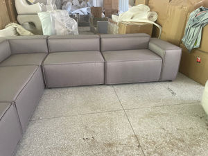 Sofá Modular de Esquina Personalizable, Juego de Sofás de Madera Gris Oscuro, Diseños de Sofás Modulares de 1, 2 y 3 Plazas - Product Image 3