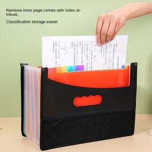 ที่เก็บข้อมูล A4 PP สีรุ้งหลายช่องขยายกระเป๋าสตางค์หลายชั้นโฟลเดอร์ดัชนีสำนักงานเครื่องเขียนโฟลเดอร์กระเป๋า ZY7113 - Product Image 2