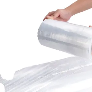 Factory Industrial Transparent Pe Plastic Strech Packaging Film Roll Pallet Wrapping Film