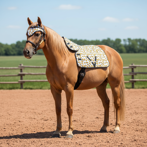 Almohadillas de montura western de poliéster blancas para equitación, con forro de satén, transpirables, relleno duradero de alta calidad, personalizadas, estilo vintage. - Product Image 3