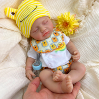 Entzückende Silikon-Reborn-Puppe 12 Zoll Lebensechte Babypuppe mit Gewichteter Körperanatomie