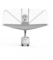 Robot de Tenis de Mesa Portátil Profesional PUSUN MAX, Entrenador Programable Totalmente Automático con Red Ajustable en 9 Ángulos de 30-90 Grados