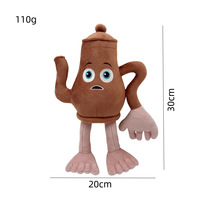 HY Peluche classique italienne Brainrot unisexe, douce, motif Montagnes et Mers américaines, Tung Tung Tung Sahur, pour petite amie, enfants et filles