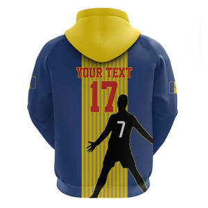 Wholesale <strong>Ronaldo</strong> Young Graphic Pocket Hoodie China Made Football Pullover Custom 3D Print Winter Fashion 100% Polyester Regular - Product Image 2