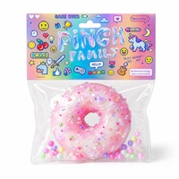Jouets créatifs en caoutchouc en forme de beignets, style alimentaire réaliste – Anti-stress et décompression esthétique pour les jeunes