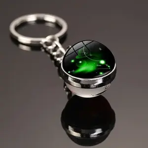 Porte-clés en verre lumineux populaire chaud, logo personnalisé de porte-clés, anneau porte-clés en verre de belle enseigne - Product Image 3