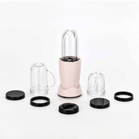 Mixeur multifonction 300W, 1 vitesse, avec bocal de mixeur 450ML, 350ML et gobelet de broyage 200ML