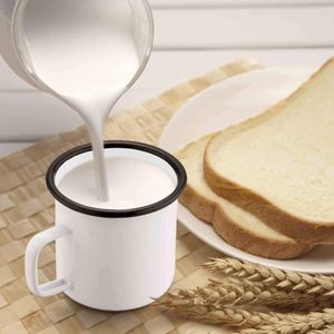 Tasses à café et à lait en émail blanc pour sublimation, 350ml, 500ml, 750ml, 1200ml, 3000ml – Idéales pour le camping – Offre spéciale Noël - Product Image 4