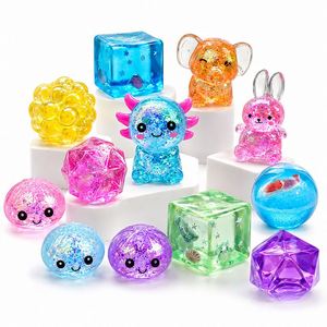 ตุ๊กตาบีบอัดคริสตัล Aqua Plush รูปกระต่าย ช้าง หัวใจ ประดับกลิตเตอร์ ของเล่นเสริมสมาธิ รางวัลสำหรับเด็ก ของขวัญสำหรับงานปาร์ตี้ - Product Image 5