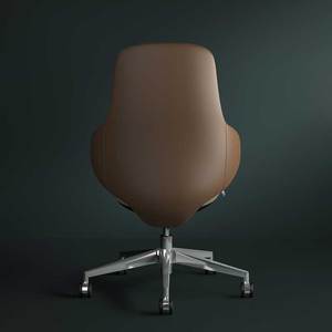 Fabrication de meubles Fauteuil de bureau ergonomique inclinable pivotant en cuir de luxe Boss - Product Image 3