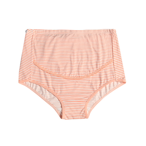 Culotte taille haute en <span class=keywords><strong>coton</strong></span> pour femmes, lingerie de maternité respirante et ajustable - Product Image 2