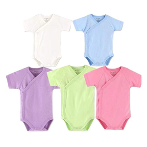 Tutine in Cotone 100% Biologico per Neonati 0-3-12-36M, Morbide Unisex Estive con <span class=keywords><strong>Maniche</strong></span> Corte, Alta Elasticità e Asciugatura Rapida - Product Image 4