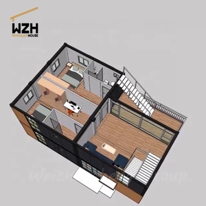 Nhà Sản Xuất Nhà Cung Cấp Di Động Nhà Container Di Động Văn Phòng Di Động Nhà Lắp Ghép Với 5 Phòng - Product Image 2