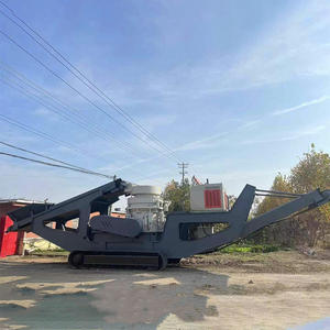 Maquinaria de Minería Duradera, Planta Móvil de Trituración de Piedra Caliza y Grava con Trituradora de Cono de 150 Toneladas por Hora - Product Image 1