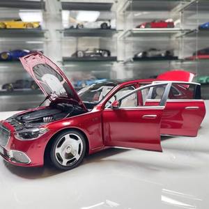 Modello Mercedes-Maybach classe 2021, in lega di 1:18, completamente aperto, modello di <span class=keywords><strong>auto</strong></span> <span class=keywords><strong>da</strong></span> <span class=keywords><strong>collezione</strong></span>, Display realistico. - Product Image 6