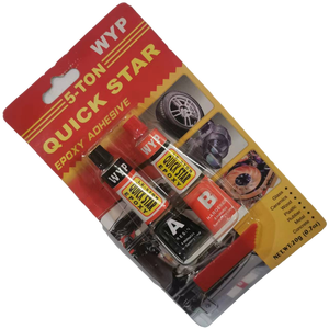 Wyp <span class=keywords><strong>dos</strong></span> componentes <span class=keywords><strong>de</strong></span> acero epoxi Ab pegamento 5 <span class=keywords><strong>minutos</strong></span> <span class=keywords><strong>de</strong></span> curado rápido claro epoxi Ab pegamento - Product Image 2