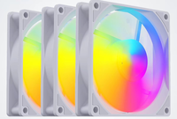 Ventilateur de boîtier PC RGB 120 mm, ventilateur silencieux à roulement à billes 4 broches pour refroidisseur de processeur