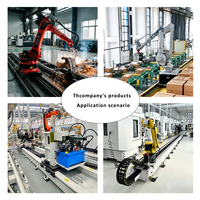 Bras robotique professionnel à moteur PLC sur rail linéaire pour machine CNC, avec pince pneumatique à vide personnalisée pour chargement et déchargement, prix usine