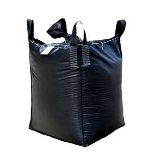 Carbone noir grand sac 1500kg 1 Tonne Jumbo sacs FIBC big Vrac Sac Fond Plat 1500kg 1000kg Super Sac