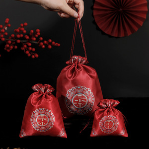 Nouveaux sacs de bonbons de mariage à la mode Supports doux portables pour cérémonies et faveurs avec poignées - Product Image 5