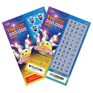 Billets de loterie à gratter personnalisés sur le thème du bowling, impression numérique de qualité supérieure, prix d'usine, fabricant - Product Image 6