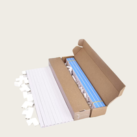 Cord Hider, Kit de chemin de câbles pour la gestion des câbles, Couvre-fils pour cordons, Couvre-câbles pour fils sur le mur, Cache-câbles, Blanc