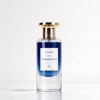 Flacon de parfum en verre vide coloré le plus vendu, 50 ml, cylindrique, avec bouchon en alliage de zinc