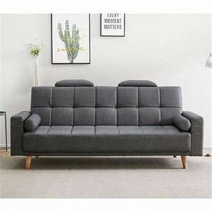 Canapé-lit pliable gris foncé tendance, nouveau design pour salon - Product Image 4