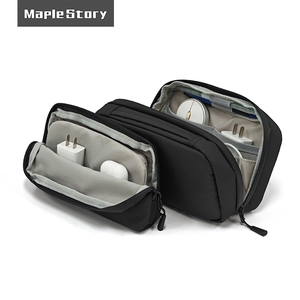 Organizador de Tecnologia 2 em 1 Impermeável em Poliéster para Acessórios Eletrônicos, Power Bank Portátil, Cabos de Carregador com Zíper - Product Image 6