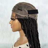 LINDAL Full Lace Tressé Perruques Synthétiques Lace Front Perruques Tresse Africaine avec Cheveux de Bébé Tresses Papillon Dreadlocks Perruques