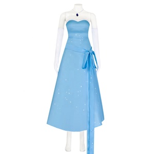 Costume da Principessa Blu Sexy per Donna, Set con Abito Slip, per Cosplay di Halloween, Vendita all'Ingrosso - Product Image 4