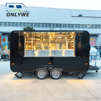 Chariot à café personnalisé de 4m Onlywe Van Snack Pizza Taco BBQ Hot Dog Ice Cream Truck Concession Remorques alimentaires mobiles entièrement équipées