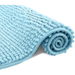 Chine Fabricant microfibre doux absorbant anti-dérapant Chenille nouilles tapis de bain pour salle de bain - Product Image 1