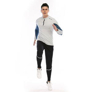 Tuta da uomo con logo personalizzato set di abbigliamento da allenamento per palestra slim fit tute da uomo di taglia americana - Product Image 2