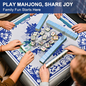 Vente chaude Tapis de table de mahjong portable personnalisé de qualité supérieure en fibre de polyester Tapis de bureau de poker Texas Hold'em Antidérapant Tapis de mahjong en néoprène - Product Image 2