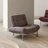 Fauteuil simple en tissu de style rétro français Yicheng, fauteuil d'appoint design pour salon, fauteuil de détente paresseux pour la maison