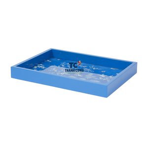 Top Trending MDF Lacquer Serving Tray Bandeja decorativa de madera para decoración del hogar y regalos - Product Image 3