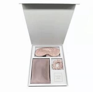 Chouchou en soie de mûrier 19mm 6A Grade 100% Queen Size, masque pour les yeux en soie, taie d'oreiller en soie coffret cadeau en soie - Product Image 1