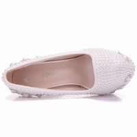 Escarpins à perles pour femmes BS007, talons fins de 14 cm, chaussures de mode pour mariage, chaussures de soirée printemps automne, grandes tailles 36-41