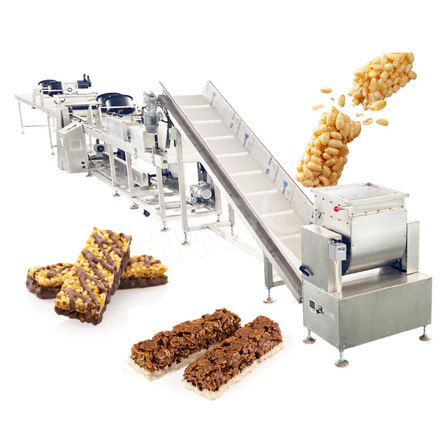 Hot Selling Automatic Production Line Granola Oat Sesame Peanut Cereal Bar Making Machine