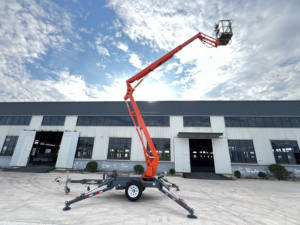 Nueva Plataforma Elevadora de Brazo Articulado Remolcable <span class=keywords><strong>LEMAX</strong></span> LM14 de 10-24 m, Plataforma Hidráulica con Motor Diésel/Eléctrico/Gasolina para Construcción en Altura - Product Image 4