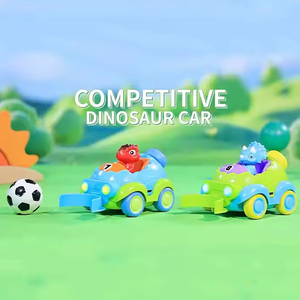 Ept 2.4G <span class=keywords><strong>RC</strong></span> xe ánh sáng đồ chơi âm nhạc cha-con cạnh tranh đôi đua với Tyrannosaurus Rex Triceratops phim hoạt hình khủng long đồ chơi - Product Image 3
