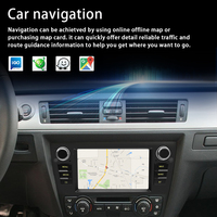 Autoradio LELV 7 pouces 2+64g avec Carplay/Android Auto sans fil, GPS/WiFi/BT/FM/RDS pour BMW Série 3 E90 2005-2012, livraison directe