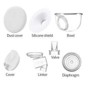 Le <span class=keywords><strong>kit</strong></span> d'accessoires de tire-lait portable de maternité comprend une bride/un insert/un lieur/un bec de canard pour une tasse de collecte de lait mains libres - Product Image 4